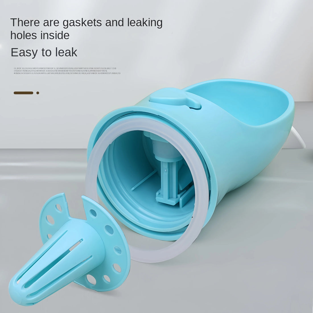 Portable Dog & Cat Water Bottle with Food Storage – 350ml/550ml Travel Pet Feeder Bowl
