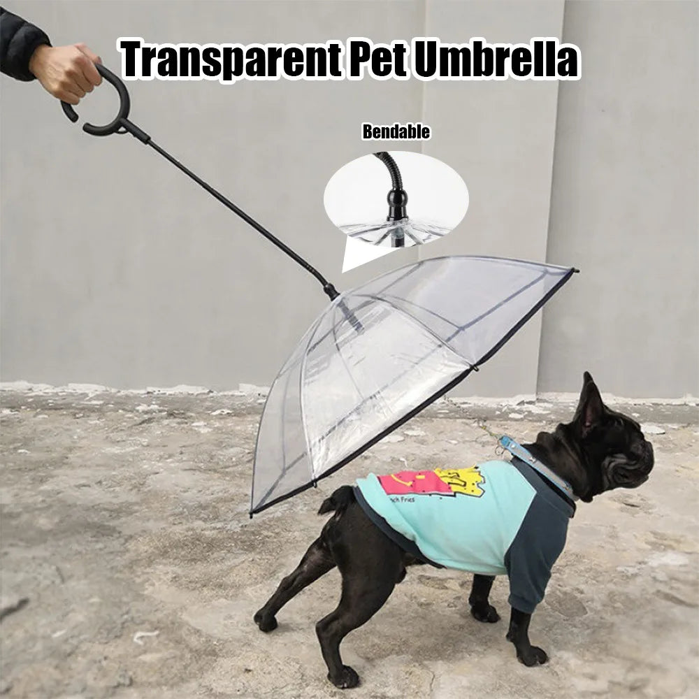 Transparent Cat And Dog Rain Umbrella