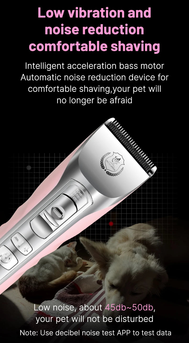 Pet Dog Grooming Clipper Rechargeable Shaver Set