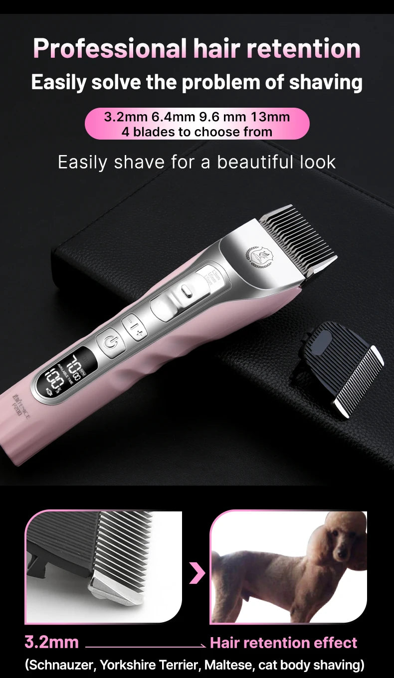 Pet Dog Grooming Clipper Rechargeable Shaver Set