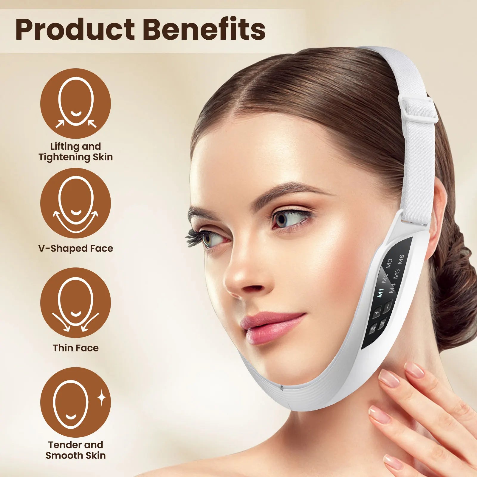 Electric EMS V Face Lifting Beauty Device