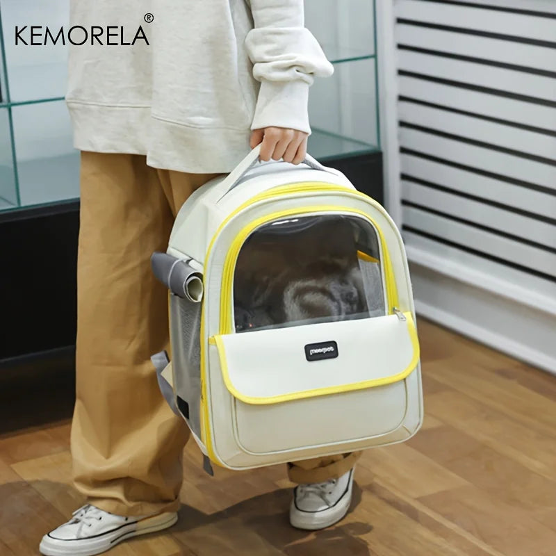 Breathable Mesh Portable Foldable Pet Carrier Backpack for Dog and Cat Outdoor Travel