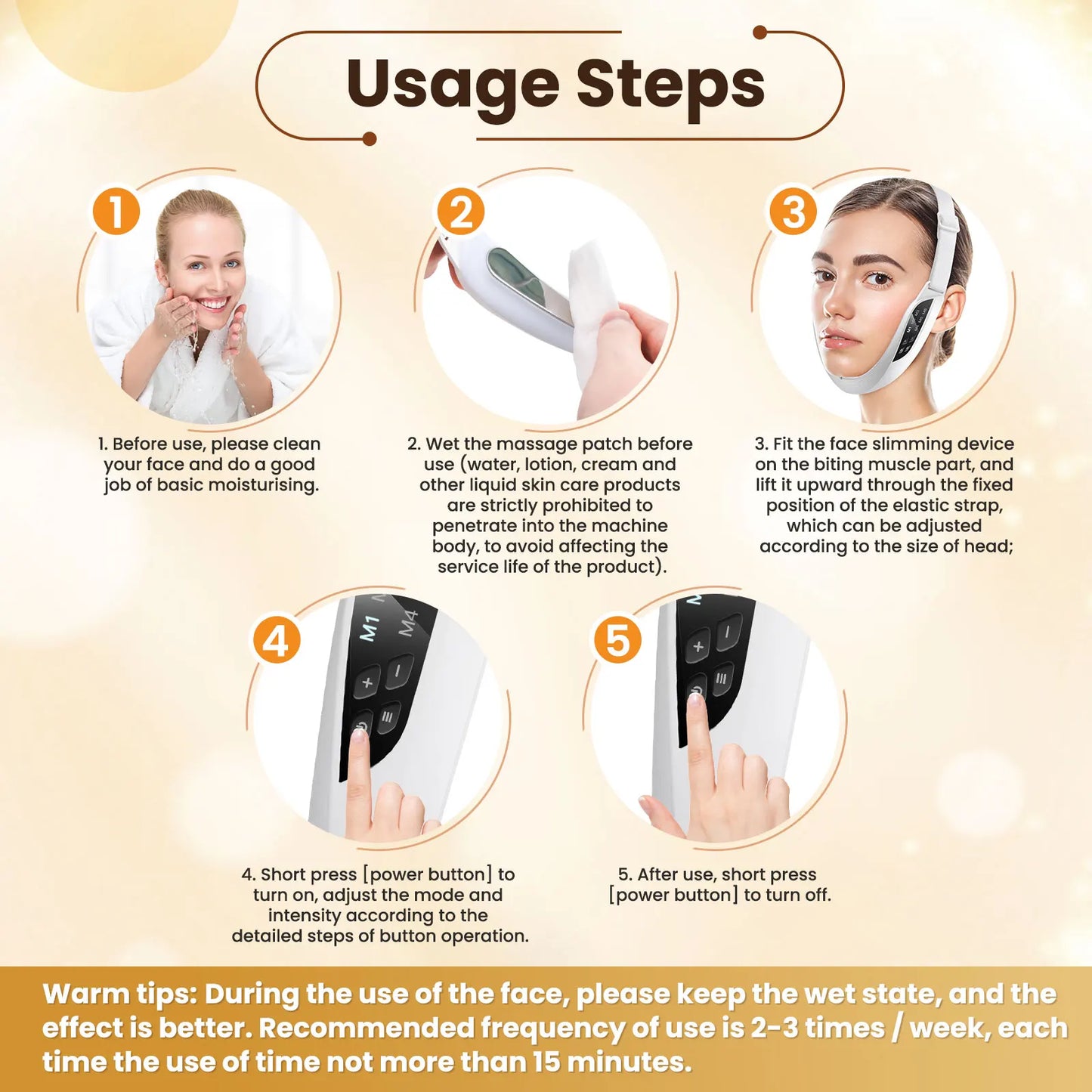 Electric EMS V Face Lifting Beauty Device