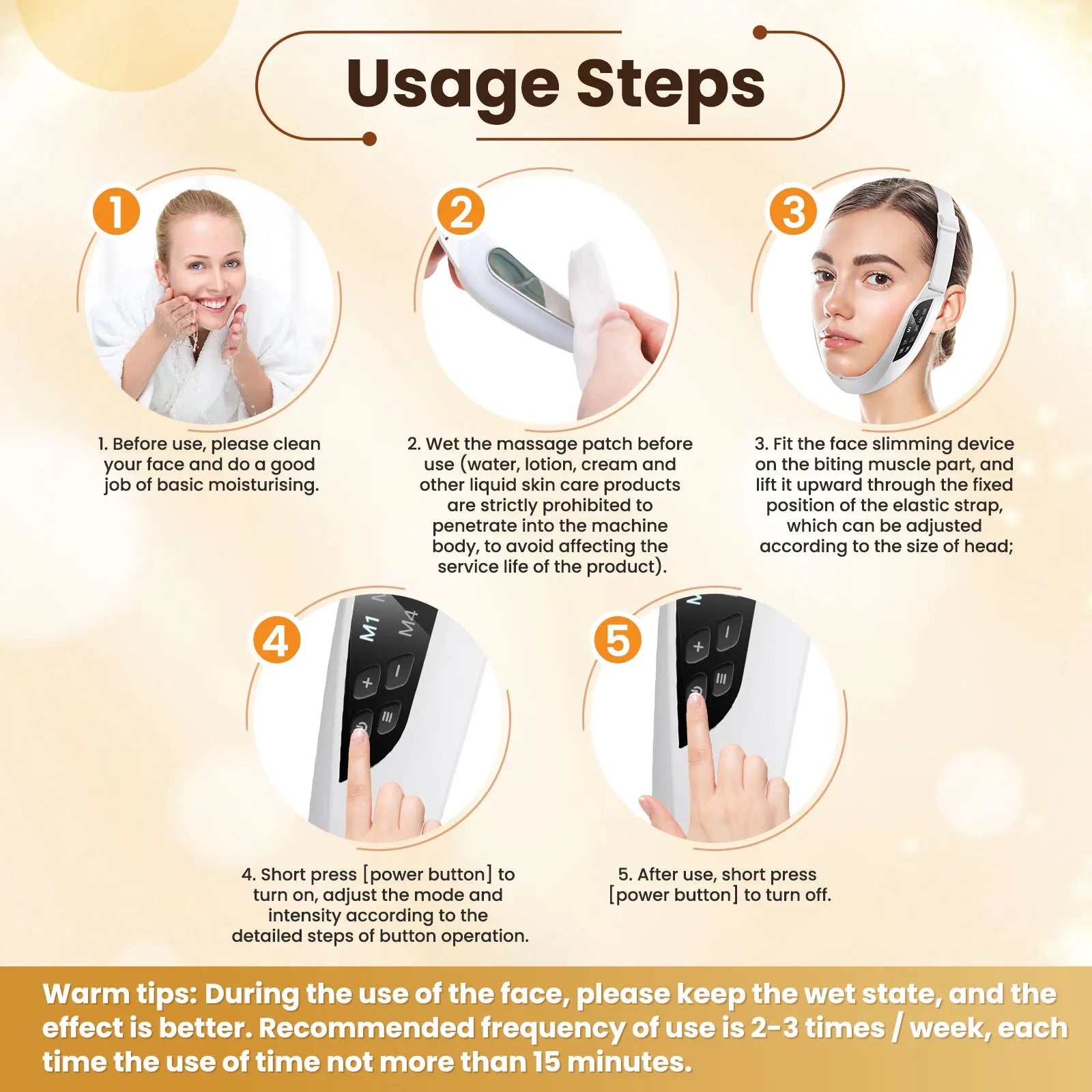 Electric EMS V Face Lifting Beauty Device