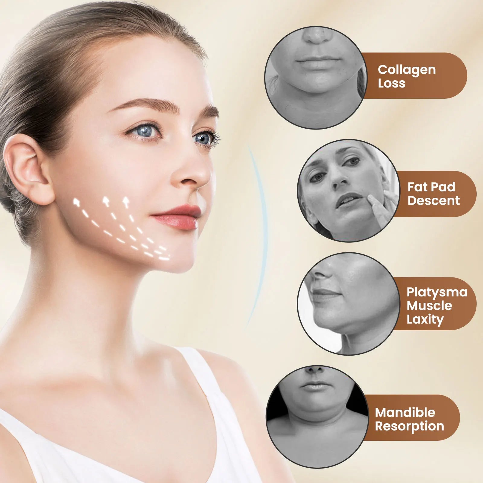 Electric EMS V Face Lifting Beauty Device