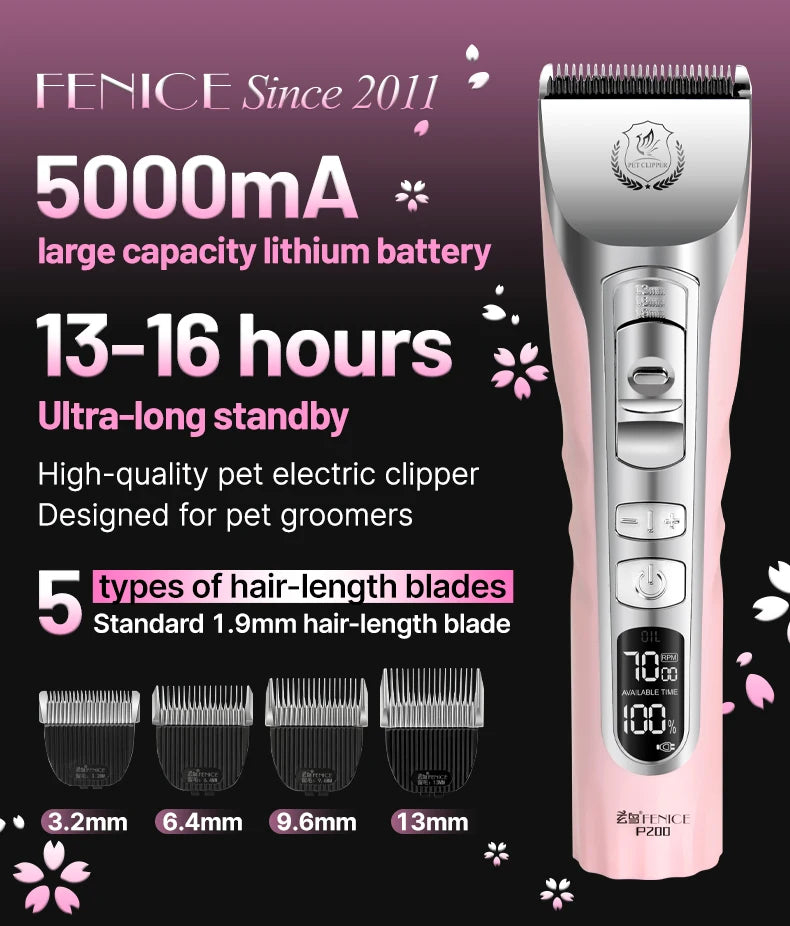 Pet Dog Grooming Clipper Rechargeable Shaver Set