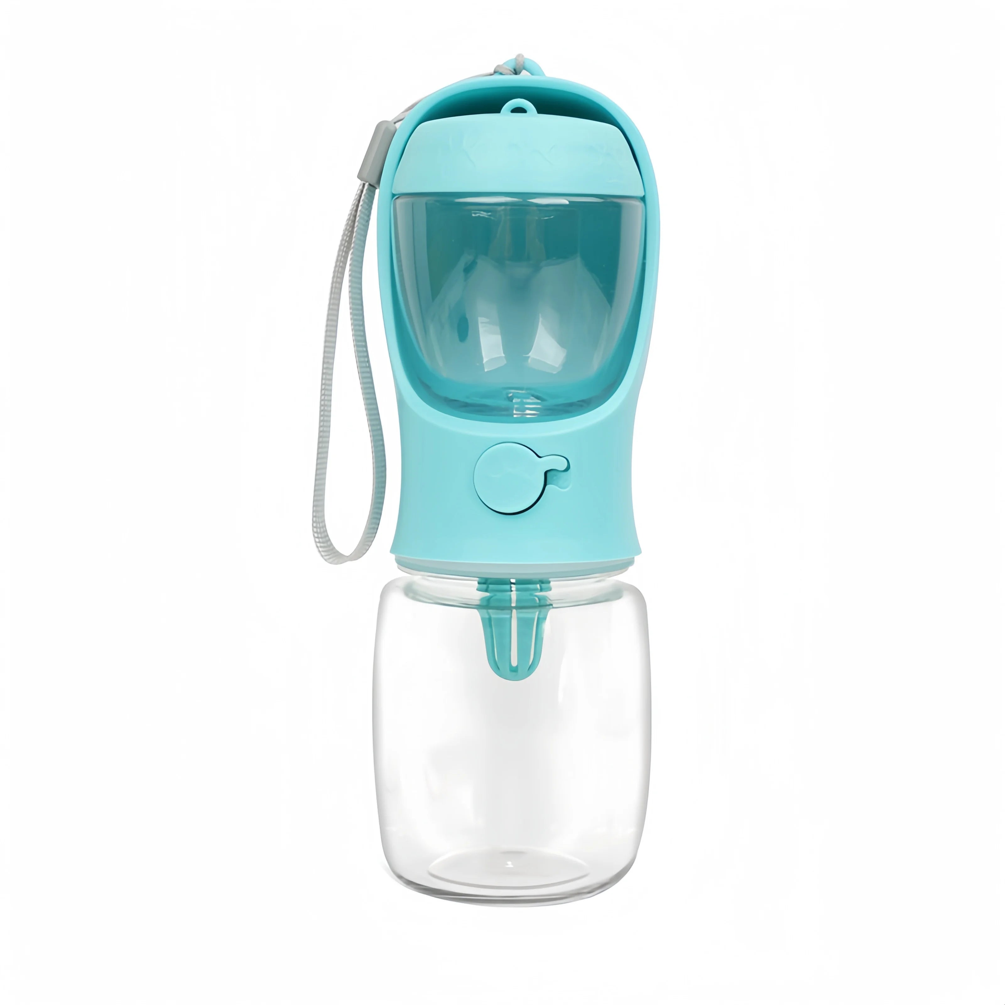 Portable Dog & Cat Water Bottle with Food Storage – 350ml/550ml Travel Pet Feeder Bowl