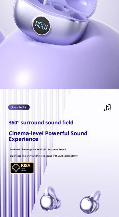 Original Sony Wireless Headphones D151 Open-back Clip-on Style, Bluetooth 5.4 Sports Earphone Hi-Fi Noise canceling Headset
