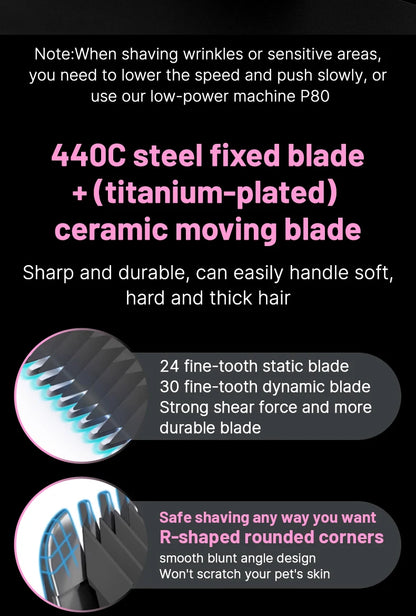 Pet Dog Grooming Clipper Rechargeable Shaver Set
