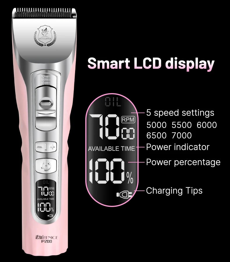 Pet Dog Grooming Clipper Rechargeable Shaver Set