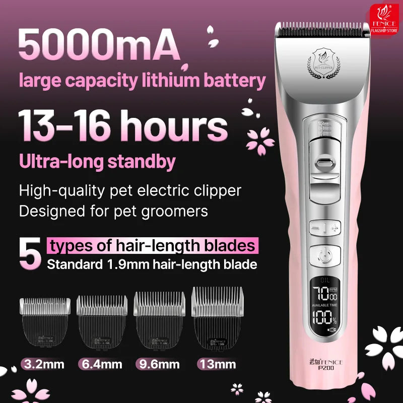 Pet Dog Grooming Clipper Rechargeable Shaver Set