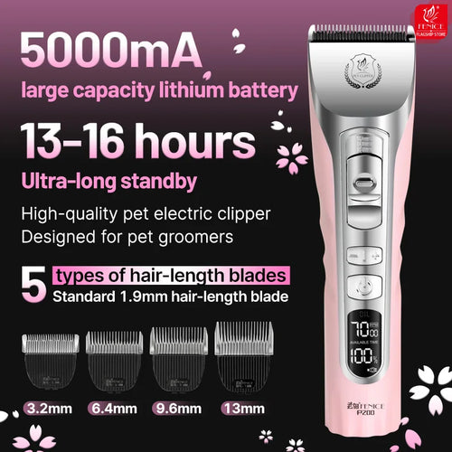 Pet Dog Grooming Clipper Rechargeable Shaver Set