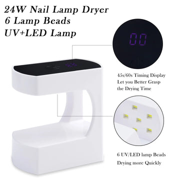 Mini USB Nail Lamp LED & UV – Portable Gel Polish Dryer with Smart Sensor & Fast Curing
