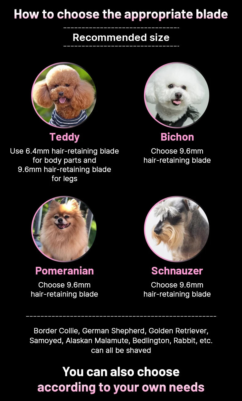 Pet Dog Grooming Clipper Rechargeable Shaver Set
