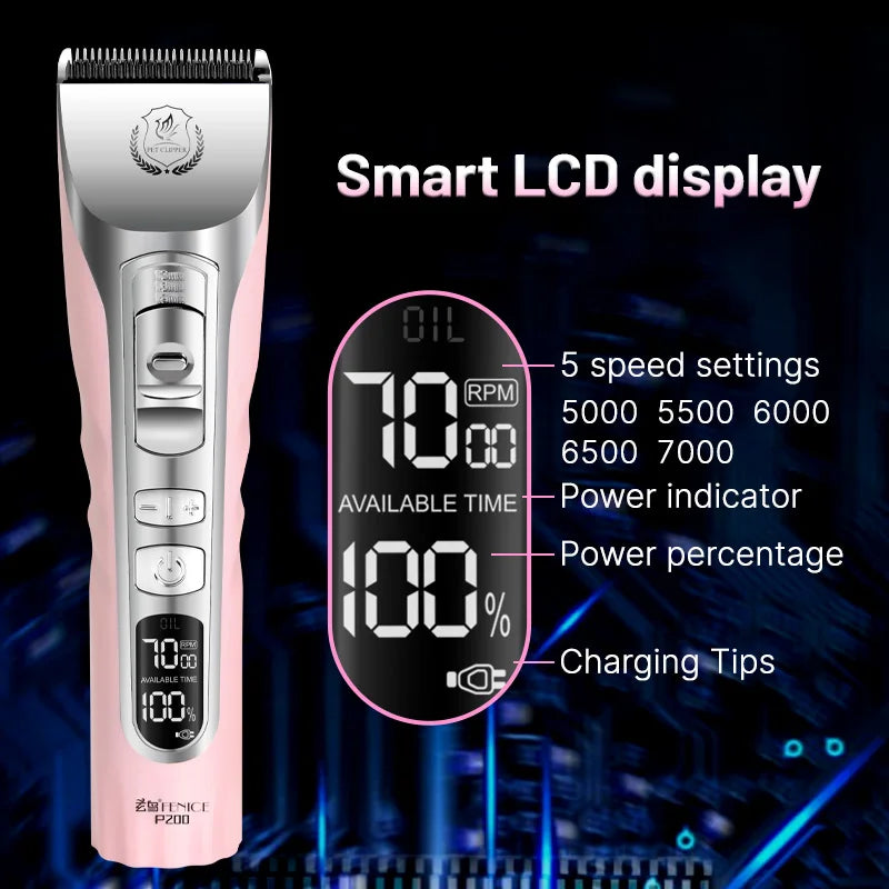 Pet Dog Grooming Clipper Rechargeable Shaver Set