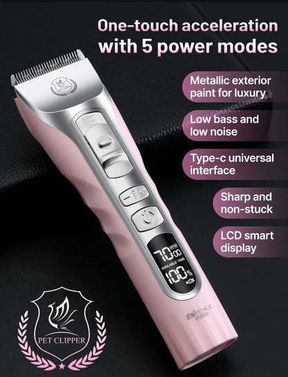 Pet Dog Grooming Clipper Rechargeable Shaver Set
